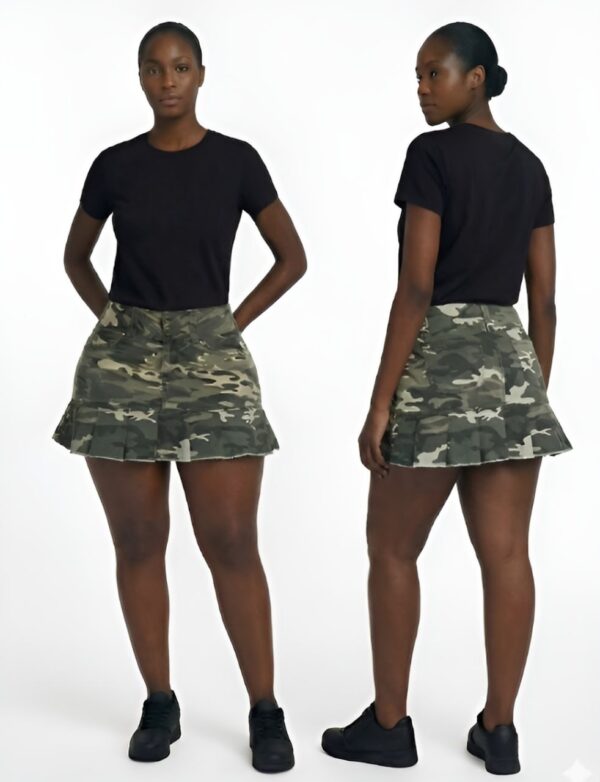 mini camo skirt