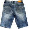 Men's Checkered Pockets Denim Shorts
