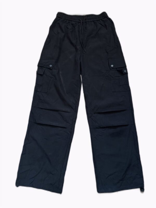 Black Unisex Side Pocket Cargo Pants
