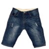 Distress Denim Blue Jeans Shorts