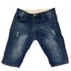 Distress Denim Blue Jeans Shorts