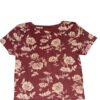 Burgundy woman floral Croptop