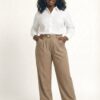 Women’s Brown Office Trouser