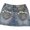 Women Denim Jeans X Camo Pocket Mini skirt