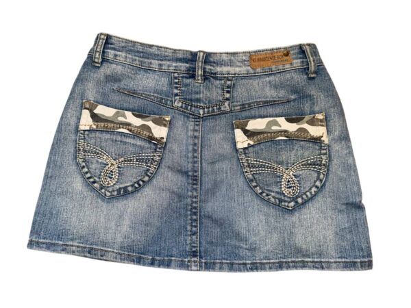 Women Denim Jeans X Camo Pocket Mini skirt