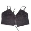 Women’s Basic Black Strap Top
