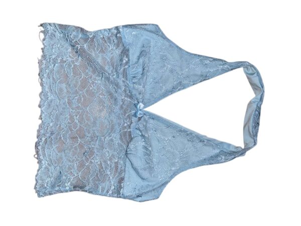 Women Blue Lace Sexy Top