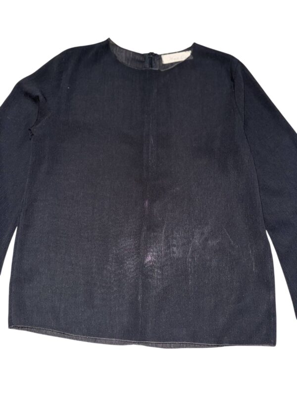 Women’s Black See Through Long Flare Sleeve Top