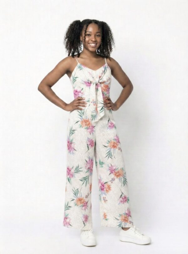 Women Flower Pattern Jumpsuit