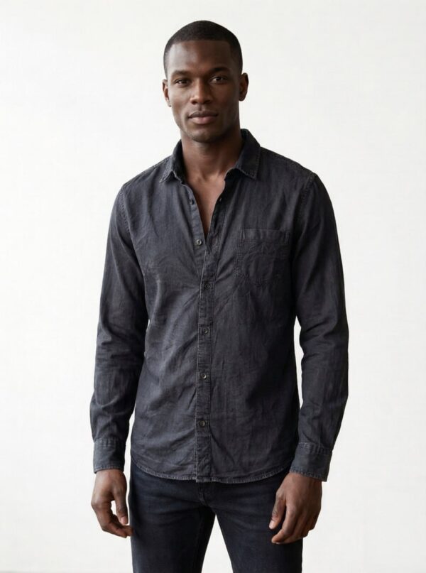 Men’s Black Jeans Shirt