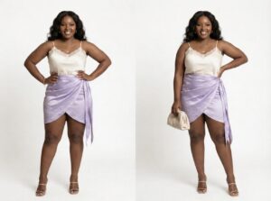 img_6881 Women Mini Purple Satin Skirt